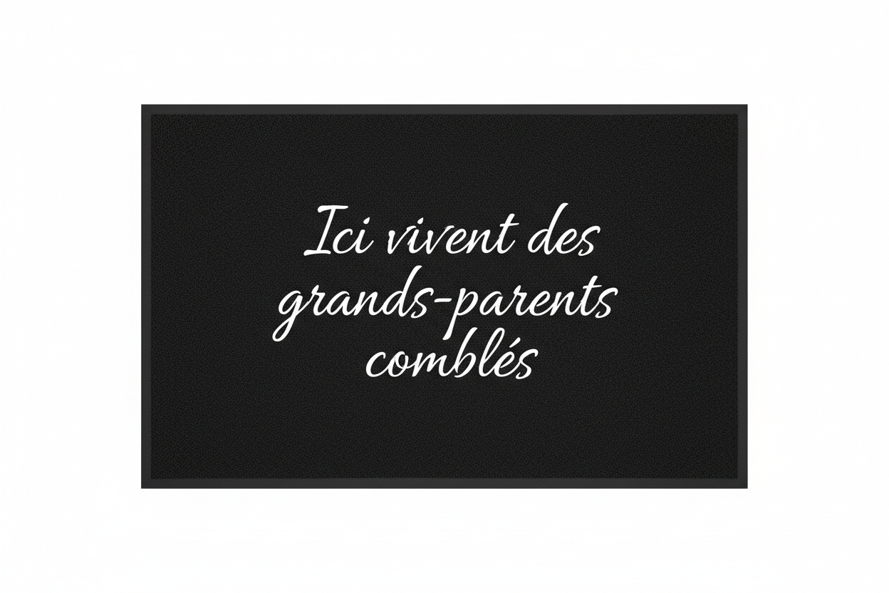 Paillasson - Ici vivent des grands-parents comblés