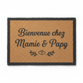 Paillasson Bienvenue chez Mamie & Papy