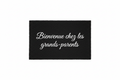 Paillasson noir - Bienvenue chez les grands-parents