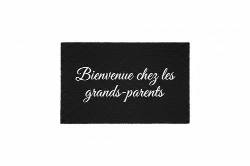 Paillasson noir - Bienvenue chez les grands-parents