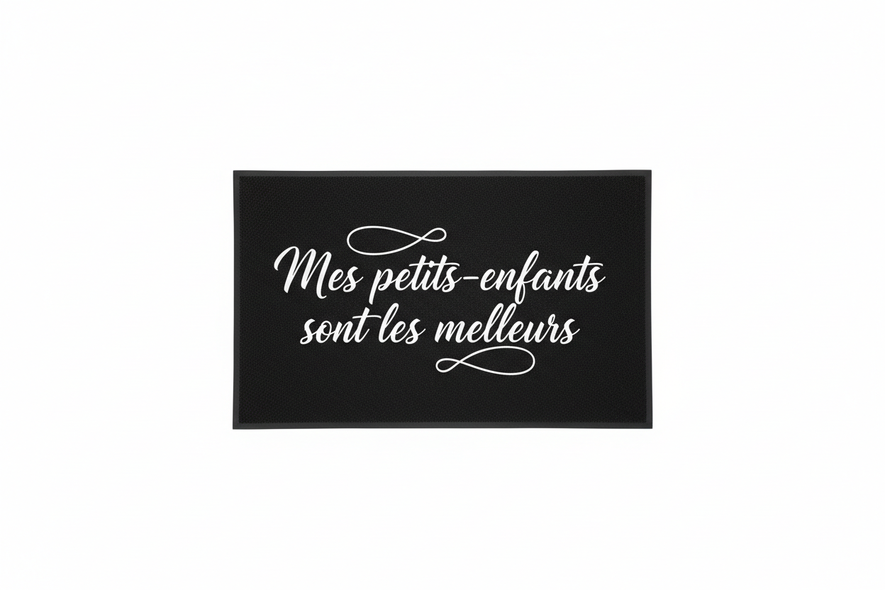 Paillasson noir - Mes petits-enfants sont les meilleurs